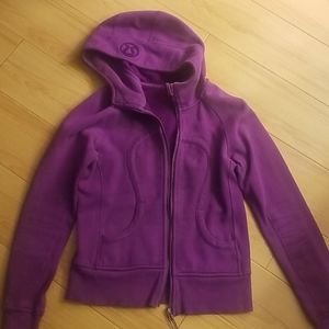 Lululemon scuba purple zipper hoodie sweater